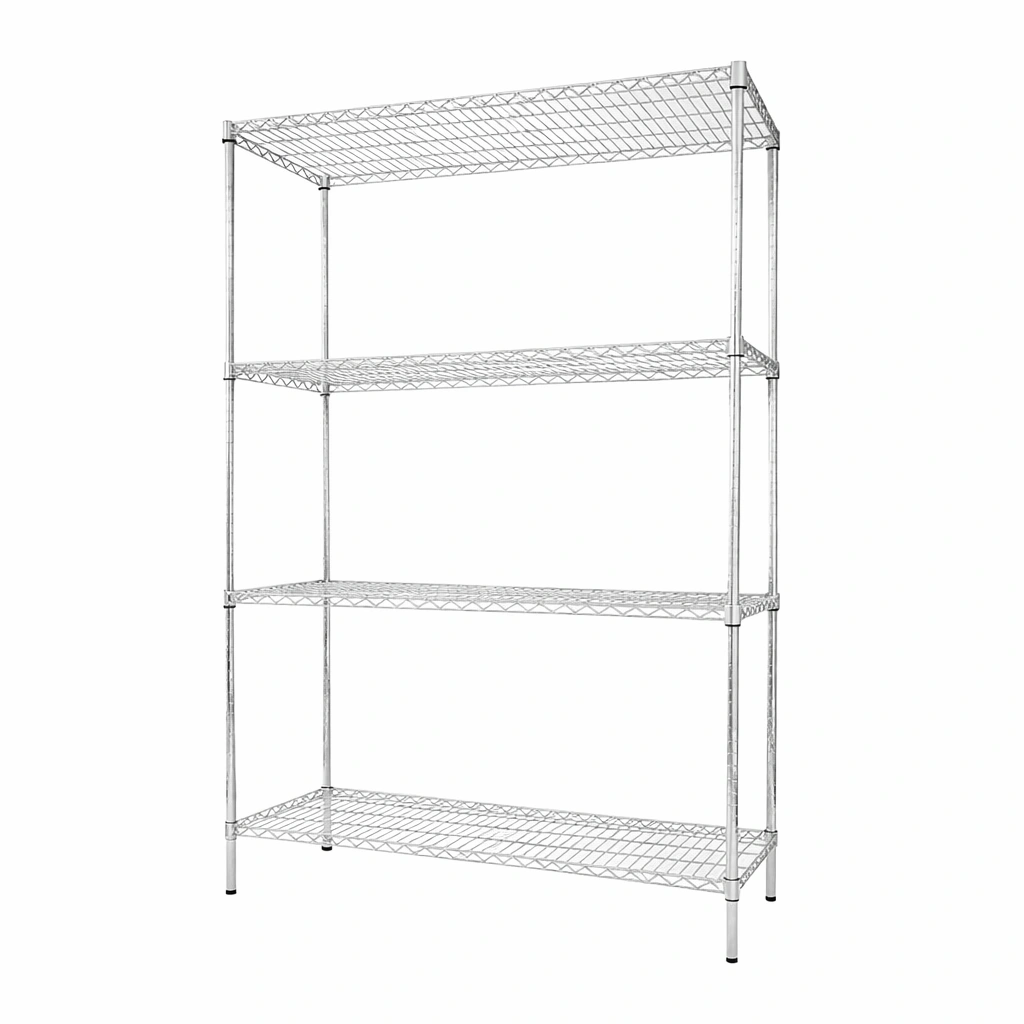 Static Chrome Wire Shelving System – Adjustable Modular Storage Solution