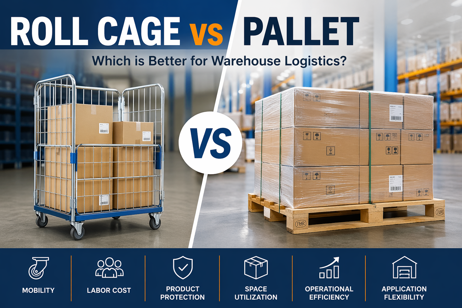 Roll Cage vs Pallet: Which is Better for Warehouse Logistics?
