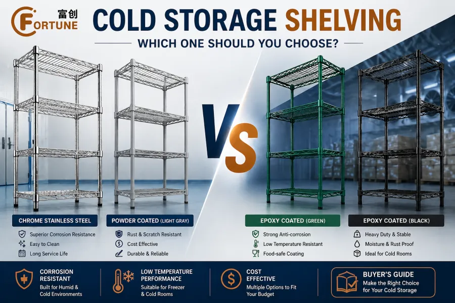 Cold Storage Shelving: Stainless Steel vs Epoxy (Which One Should You Choose?)