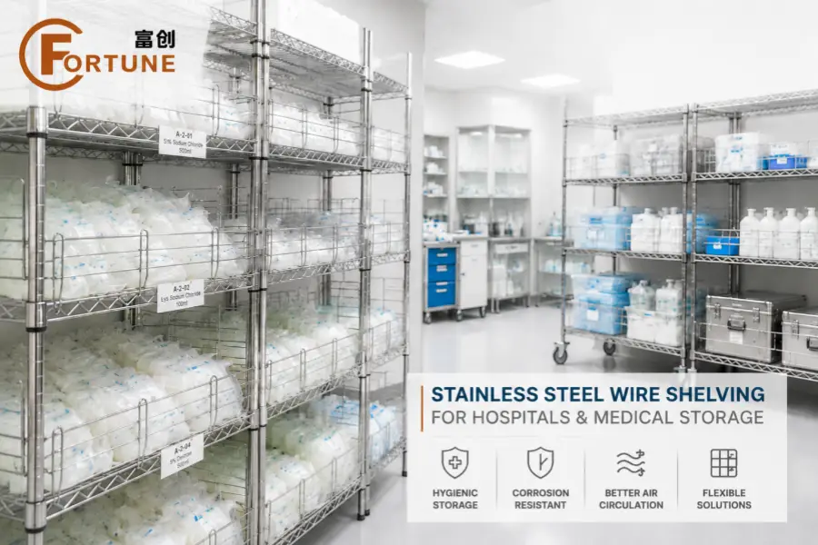 Stainless Steel Wire Shelving for Hospitals & Medical Storage (2026 Guide)