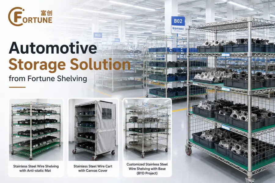 How We Designed Customized Stainless Steel Storage Solutions for Automotive Parts Manufacturing