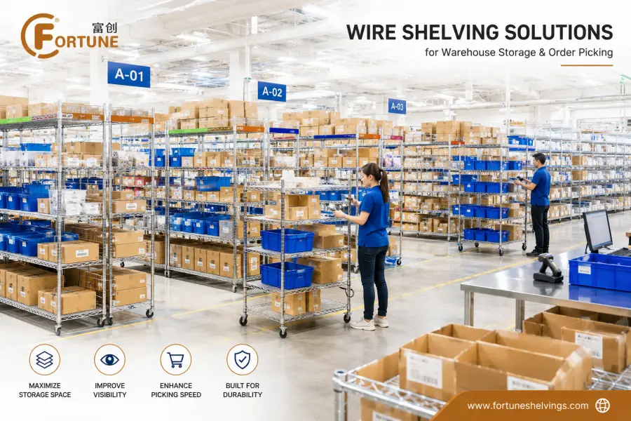 How to Choose Wire Shelving for Warehouse Storage & Order Picking (2026 Guide)