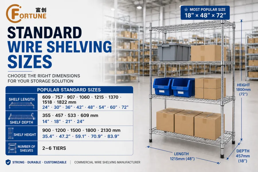 Top Wire Shelving Sizes Explained: Which Dimensions Are Best for Your Business?