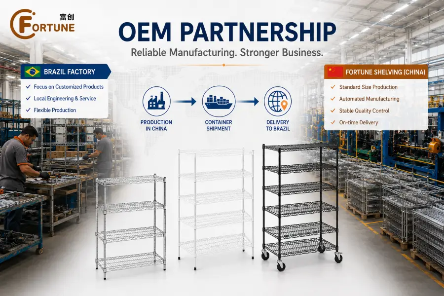 A Brazilian Wire Shelving Factory