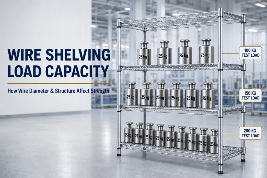How Wire Diameter and Shelf Structure Affect Wire Shelving Load Capacity