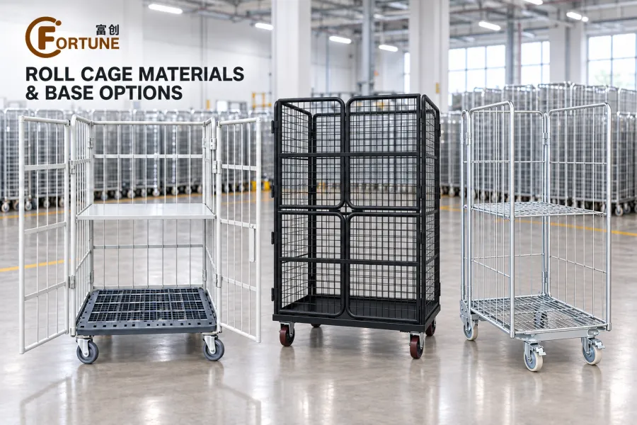 Roll Cage Materials and Base Options Explained: Powder Coated, Zinc Plated, Stainless Steel, Plastic & Steel Bases