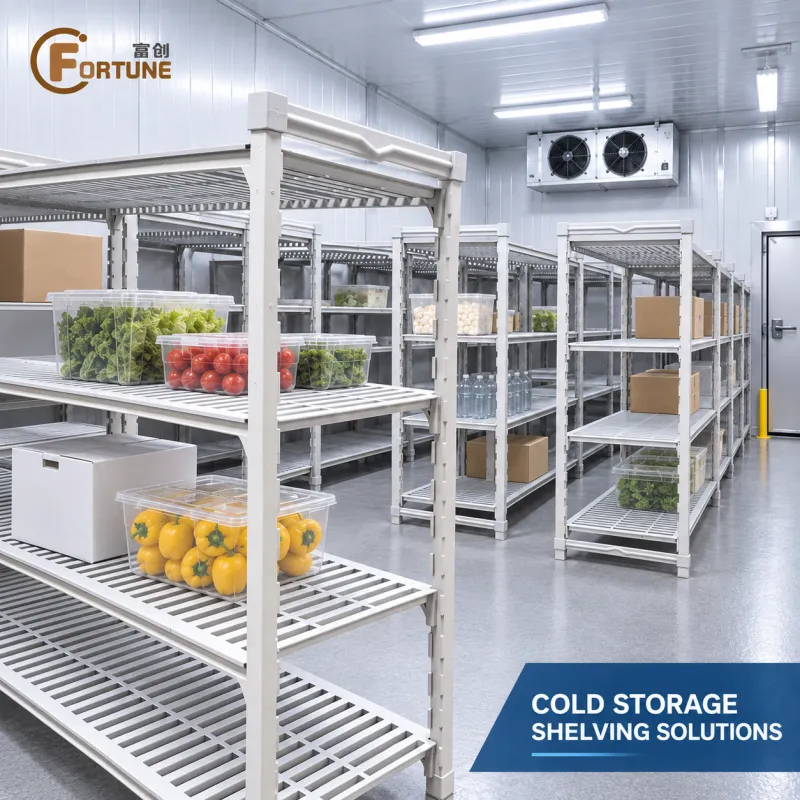 Plastic-Coated Cold Room Shelving Solutions for Food and Commercial Cold Storage
